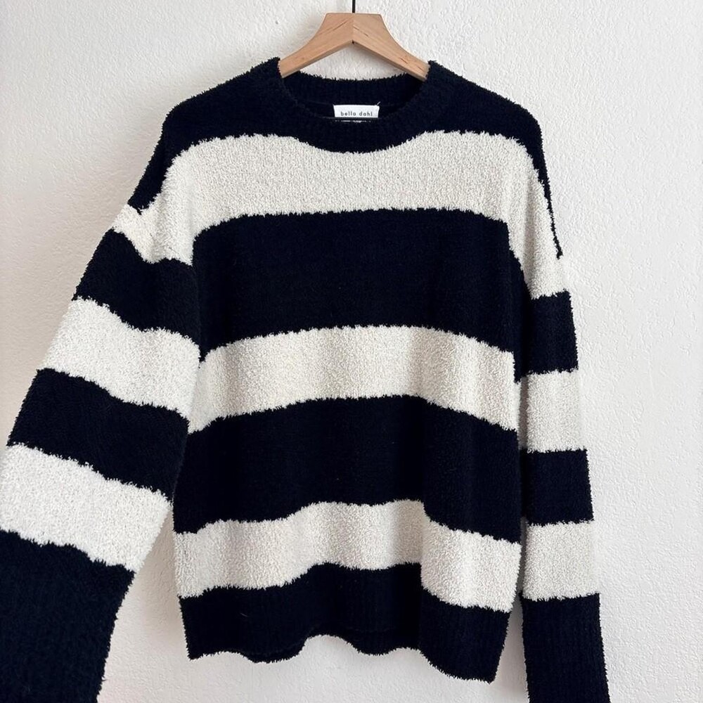 Bella Dahl Women's Black and Cream Jumper - Picture 3 of 5
